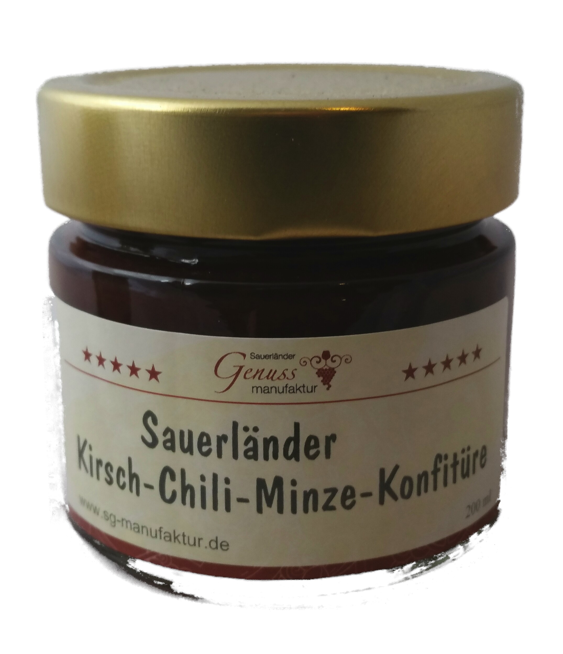 Kirsch-Chili-Minze Konfitüre 200ml | Sauerländer Genussmanufaktur ...